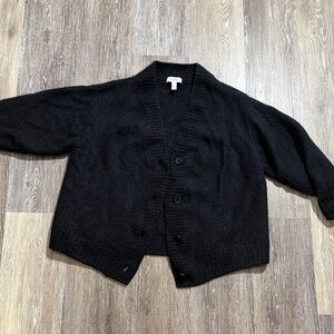 COS Black oversized cardigan